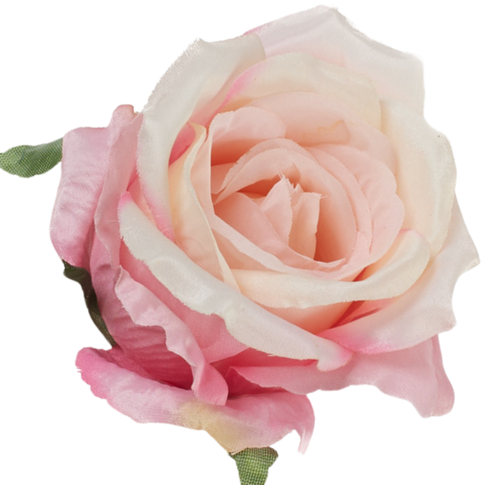 [68b53222] Róża główka wyrobowa 10cm jasnoróżowa