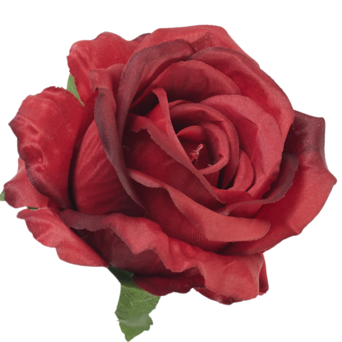 [68b53217] Róża główka wyrobowa 10cm bordowy cieniowana