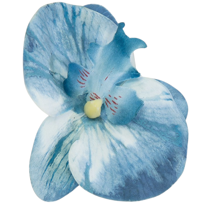 [ w15102] Główka wyrobowa storczyk 11x10cm dżinsowy