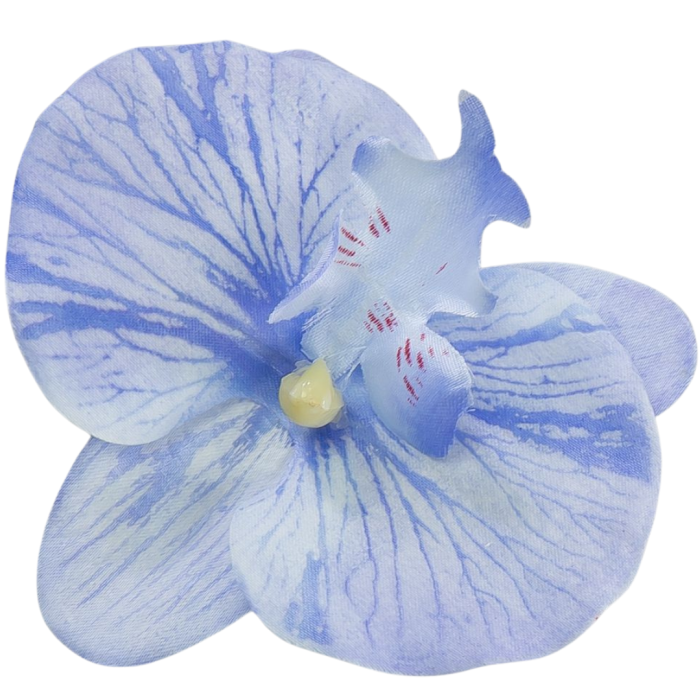 [ w15108] Główka wyrobowa storczyk 11x10cm niebieski