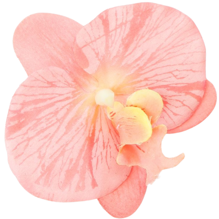 [ w15121] Główka wyrobowa storczyk 11x10cm cukierkowy róż