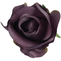 [w10934] Róża główka 9cm ciemnofioletowa