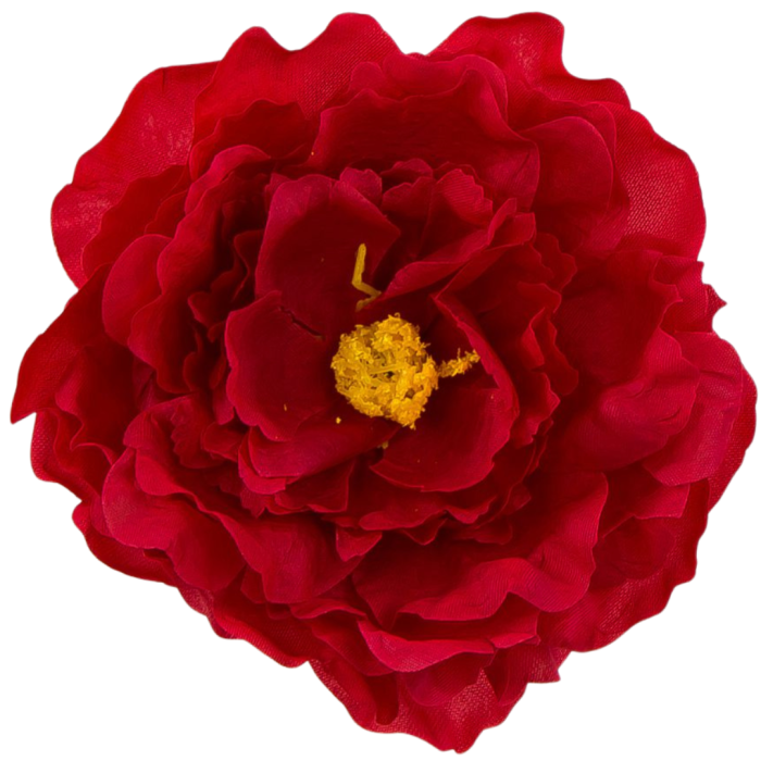 [w15018] Główka kwiatowa peonia duża 15cm czerwona