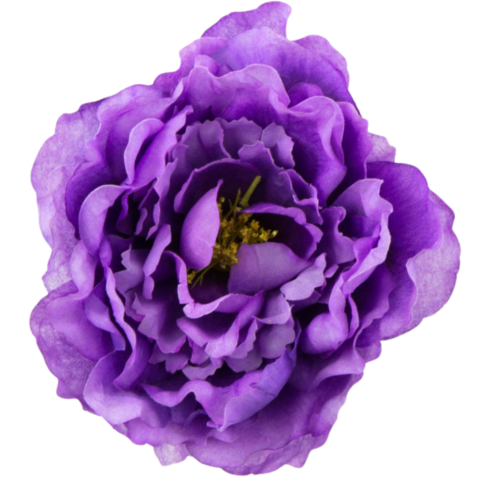 [w15049] Główka kwiatowa peonia duża 15cm fioletowa cieniowana