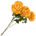 [68d7807] Chryzantema na gałązce 78cm karmelowa