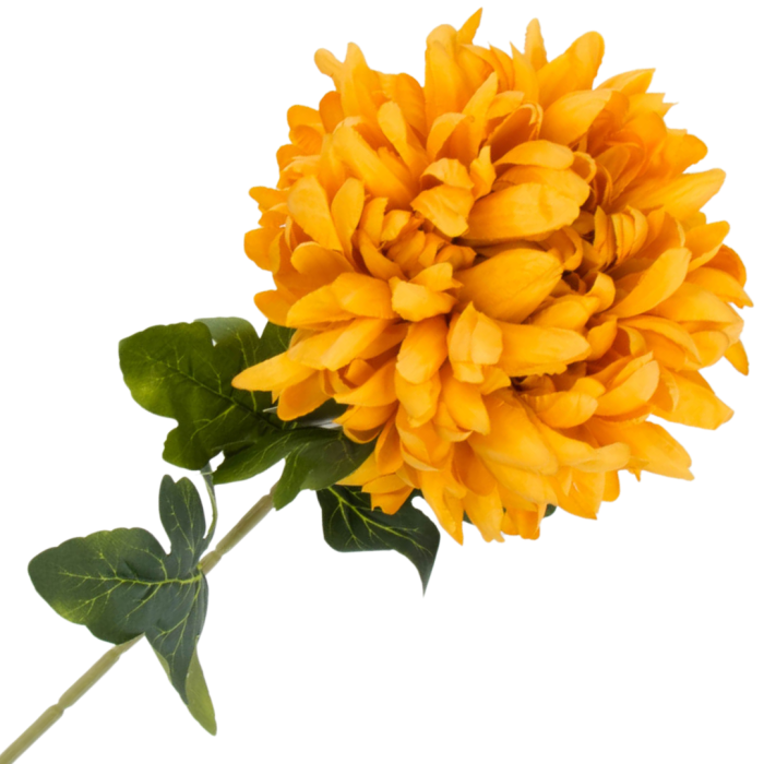 [68d7807] Chryzantema na gałązce 78cm karmelowa