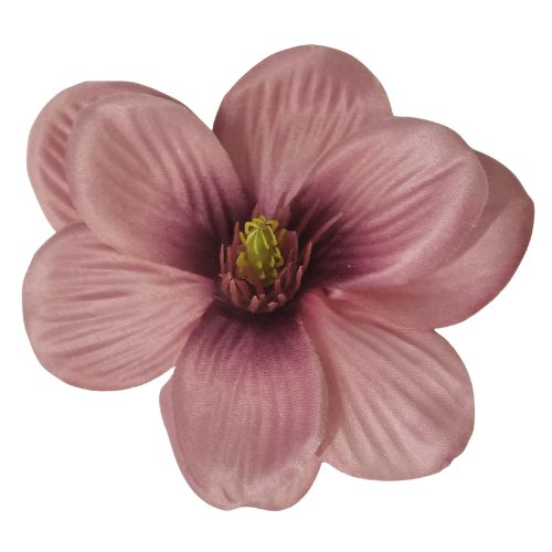 [w10063a] Główka kwiatowa magnolia 11cm przydymionoróżowa 12szt