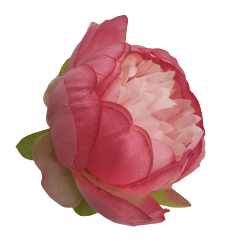 [wb50211] Główka kwiatowa peonia 8cm różowo-kremowa