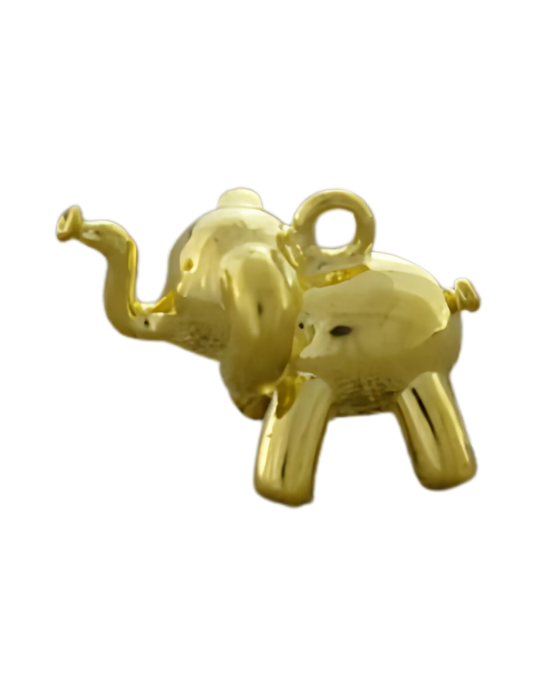 [207184] Zawieszka mała słoń 3D kolor złota.png