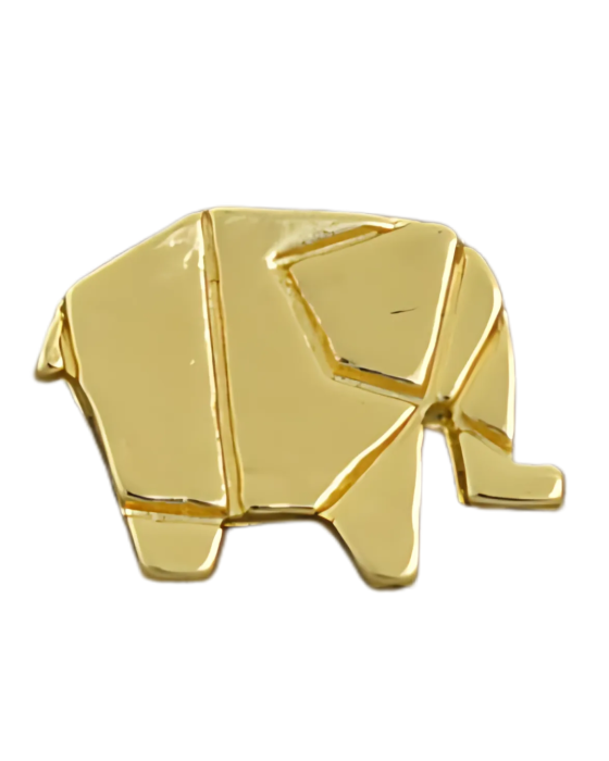 [207153] Zawieszka mała słoń origami kolor złoty.png