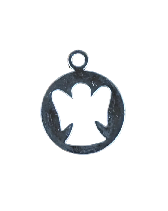 [ś0714] Zawieszka moneta aniołkiem srebrna 3szt.png