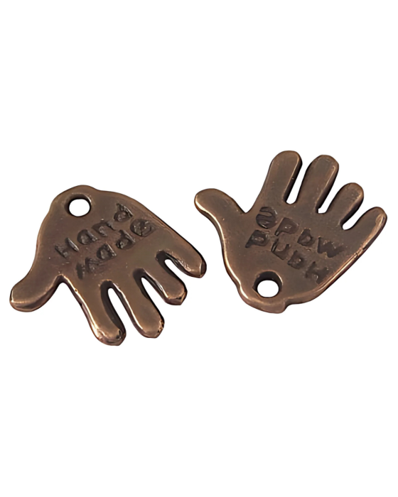 [-0701] Zawieszka ręka hand made miedziana 10szt.png