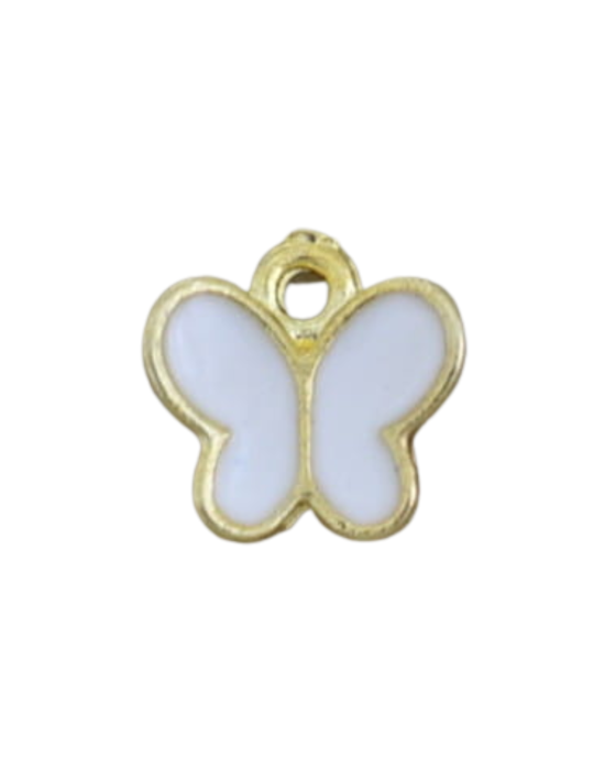 [70740] Zawieszka mała emaliowana motylek 3D biały.png