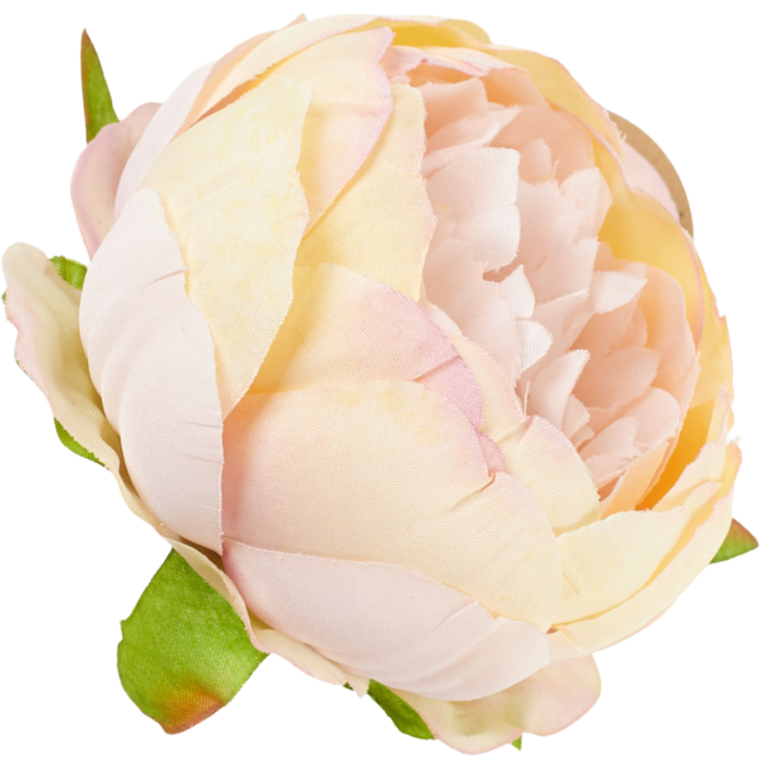 [wb50182] Główka kwiatowa peonia 8cm szałwiowo-różowa