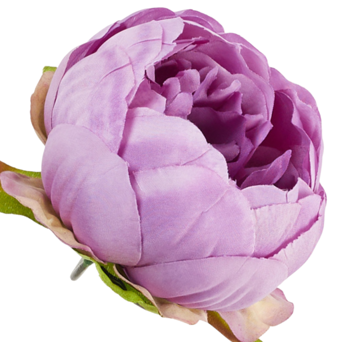 [wb50291] Główka kwiatowa peonia 8cm wrzosowa cieniowana