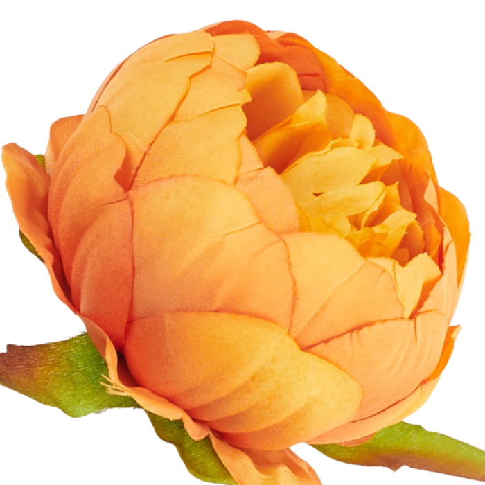 [wb50294] Główka kwiatowa peonia 8cm pomarańczowa cieniowana