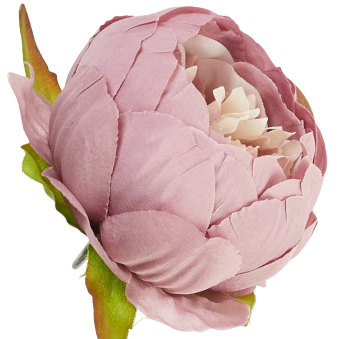 [wb50295] Główka kwiatowa peonia 8cm jagodowo-beżowa