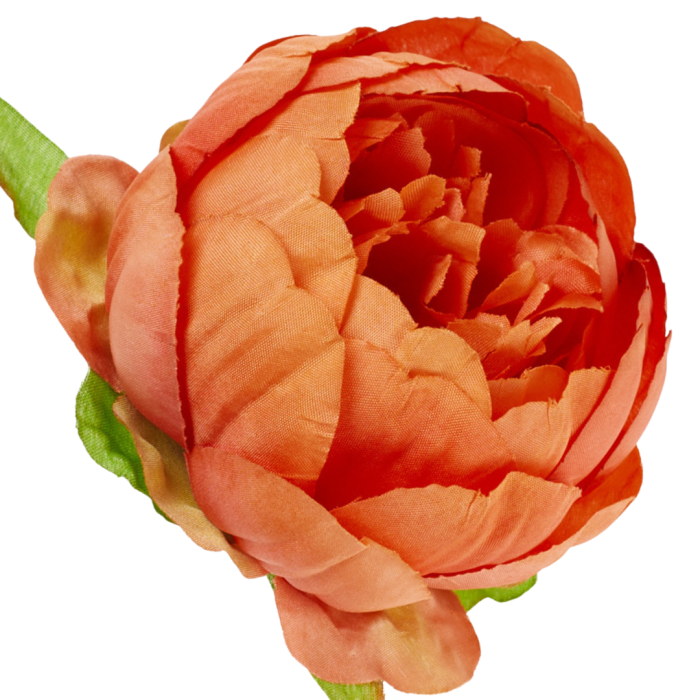 [wb50297] Główka kwiatowa peonia 8cm pomarańczowa