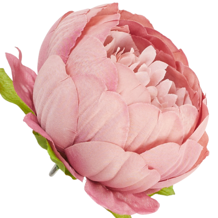 [wb50298] Główka kwiatowa peonia 8cm przydymionoróżowa