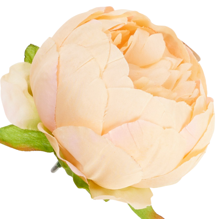 [wb50316] Główka kwiatowa peonia 8cm jasnołososiowa