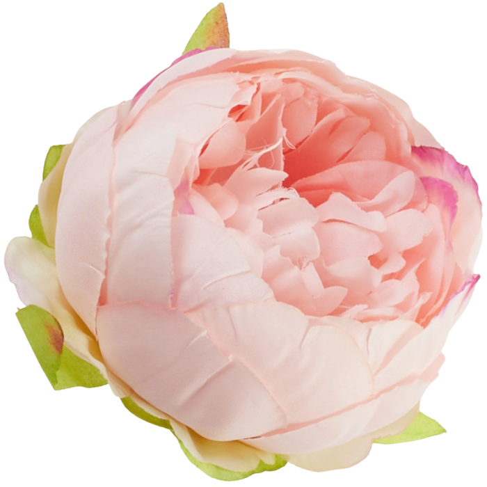 [wb50325] Główka kwiatowa peonia 8cm łososioworóżowa