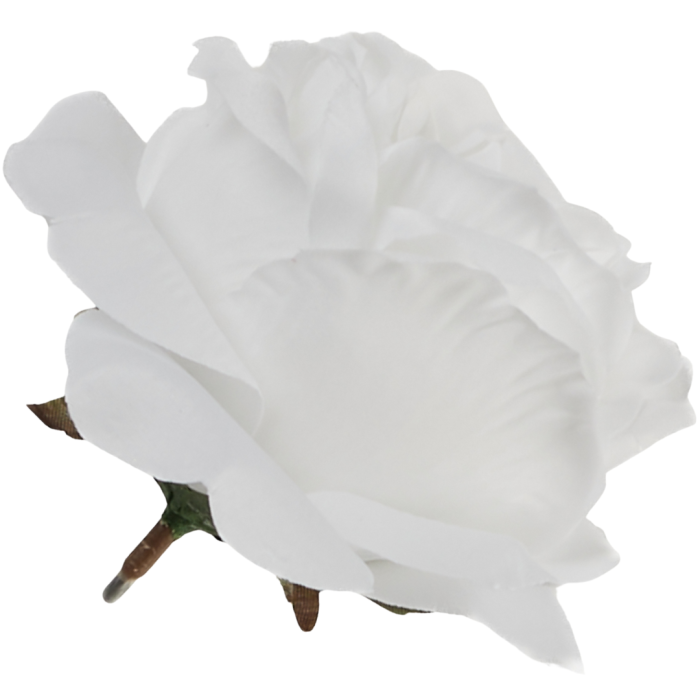 [w19795] Róża główka 12cm biała
