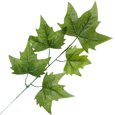 [68s38201] Gałązka liście dekoracyjne zielone 55cm