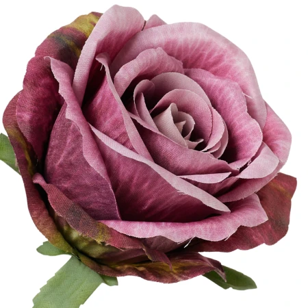 [68b56055] Róża główka wyrobowa 9cm purpurowa