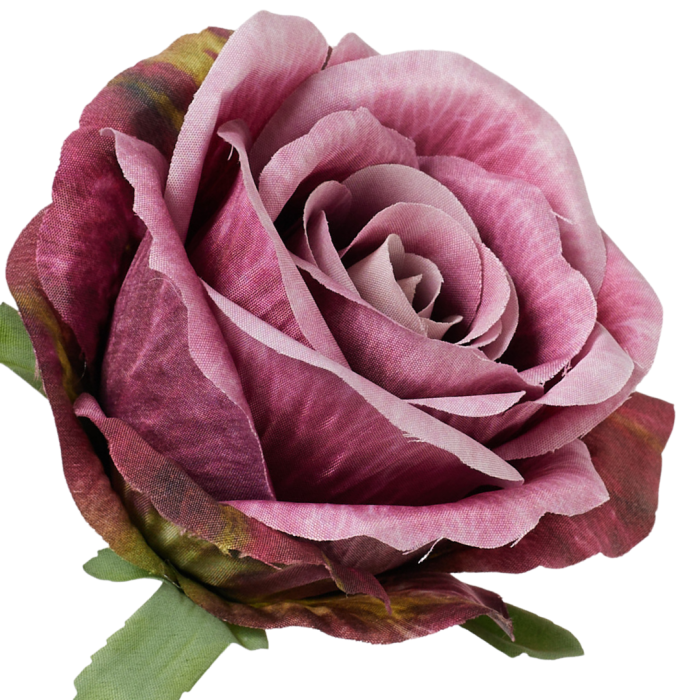 [68b56055] Róża główka wyrobowa 9cm purpurowa