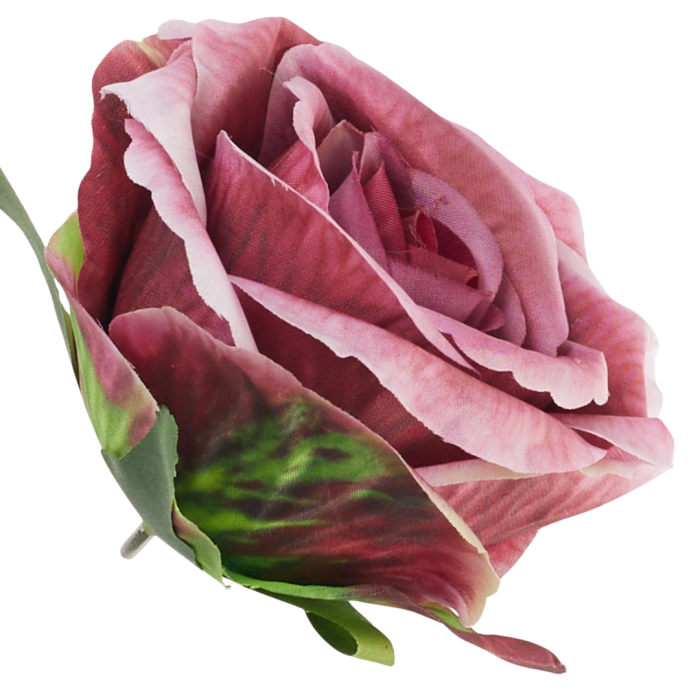 [68b56073] Róża główka wyrobowa 10cm czerwona buraczkowy