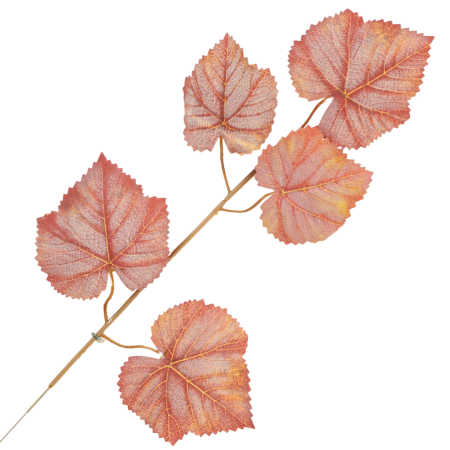 [68s74205] Gałązka liście jesienne czerwono-żółte 54cm