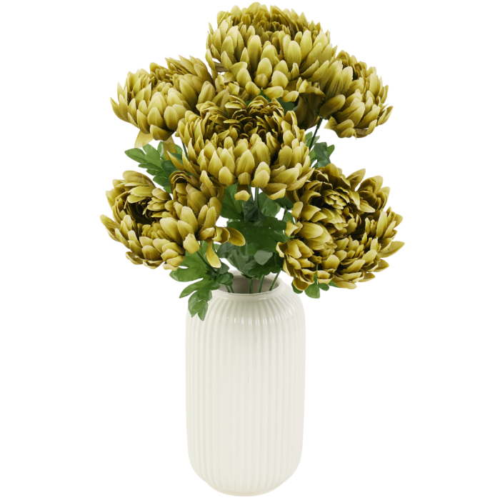 [wd7611] Bukiet chryzantem 7 kwiatów 45cm zielony