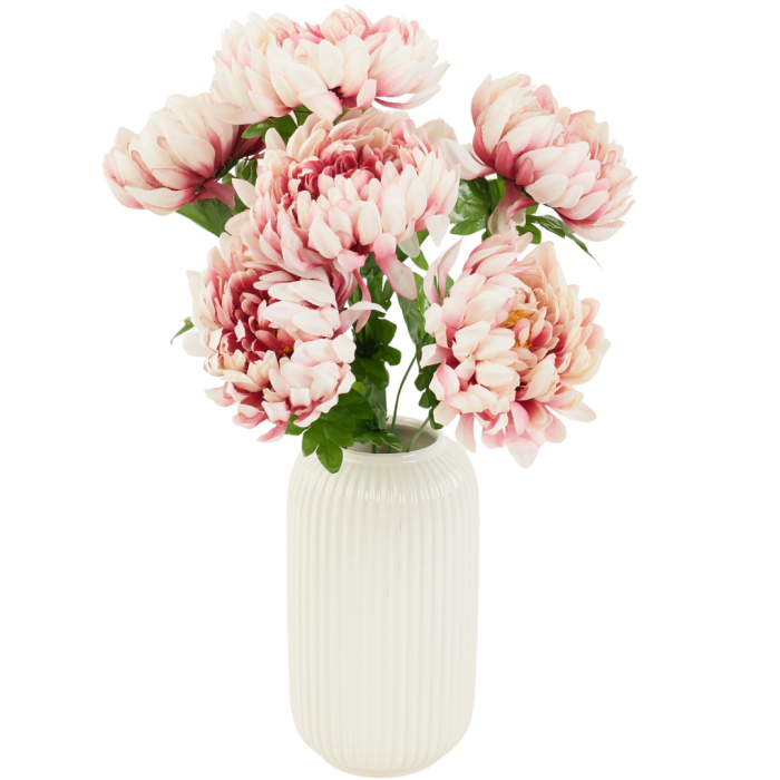 [wd7618] Bukiet chryzantem 7 kwiatów 45cm jasnoróżowy cieniowany