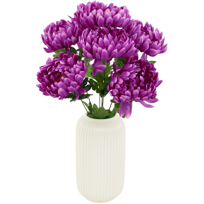 [wd7632] Bukiet chryzantem 7 kwiatów 45cm fioletowy