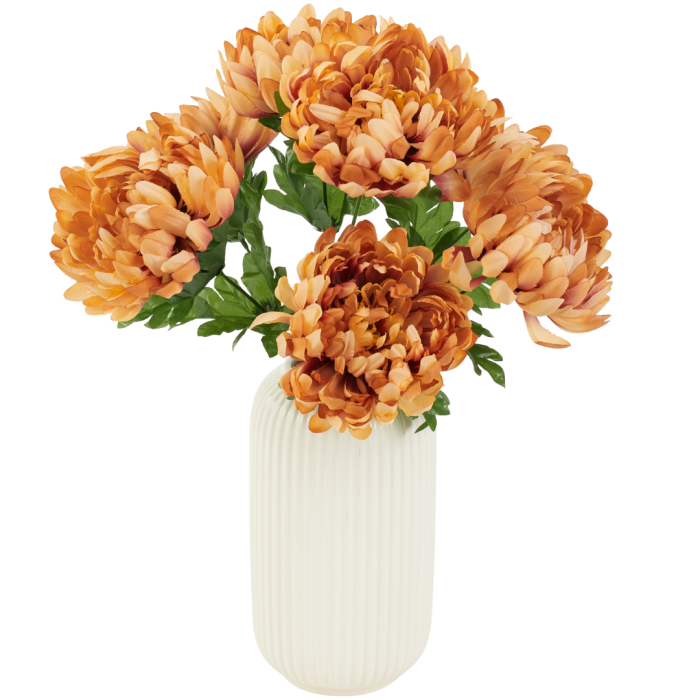 [wd7652] Bukiet chryzantem 7 kwiatów 45cm karmelowy