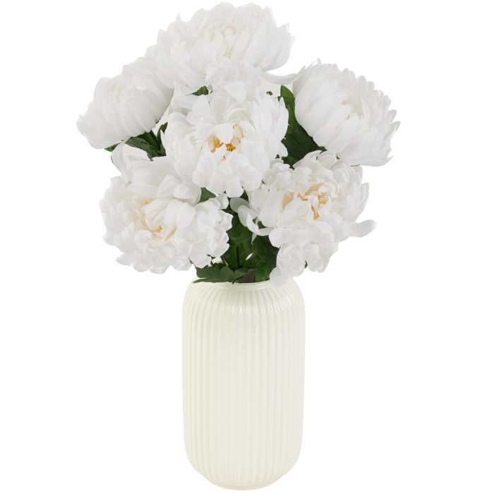 [wd7660] Bukiet chryzantem 7 kwiatów 45cm biały