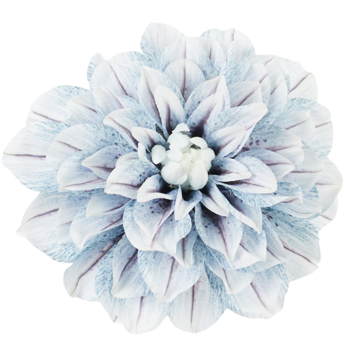 [68b3245] Główka kwiatowa dalia 17cm błękitna cieniowana