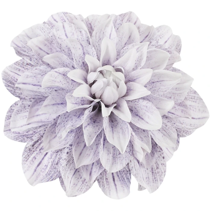 [68b3259] Główka kwiatowa dalia 17cm biało- lawendowa