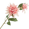 [68a10703] Gałązka kwiatowa dalia 63cm jasnoróżowa