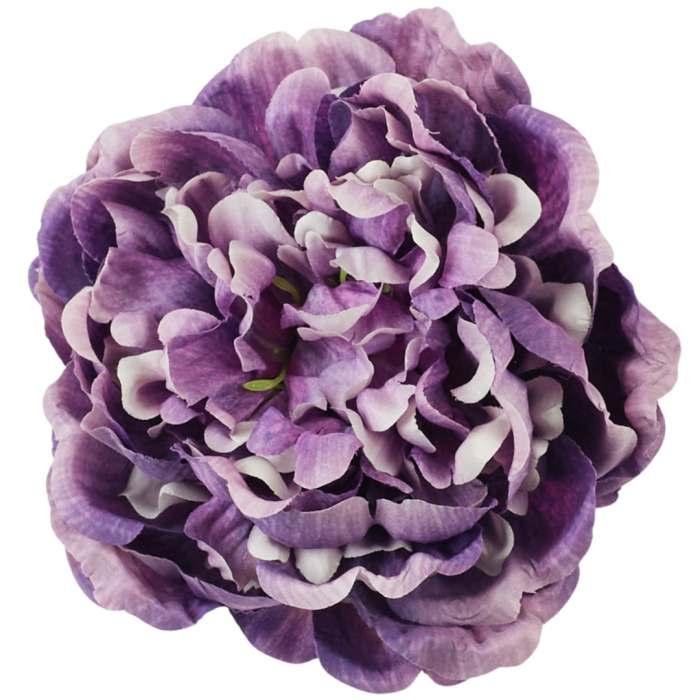 [68b3533] Główka kwiatowa peonia 15cm ciemnofioletowa cieniowana
