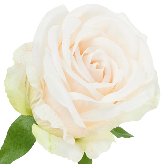 [68b5106] Róża główka wyrobowa 9cm jasnobrzoskwiniowa