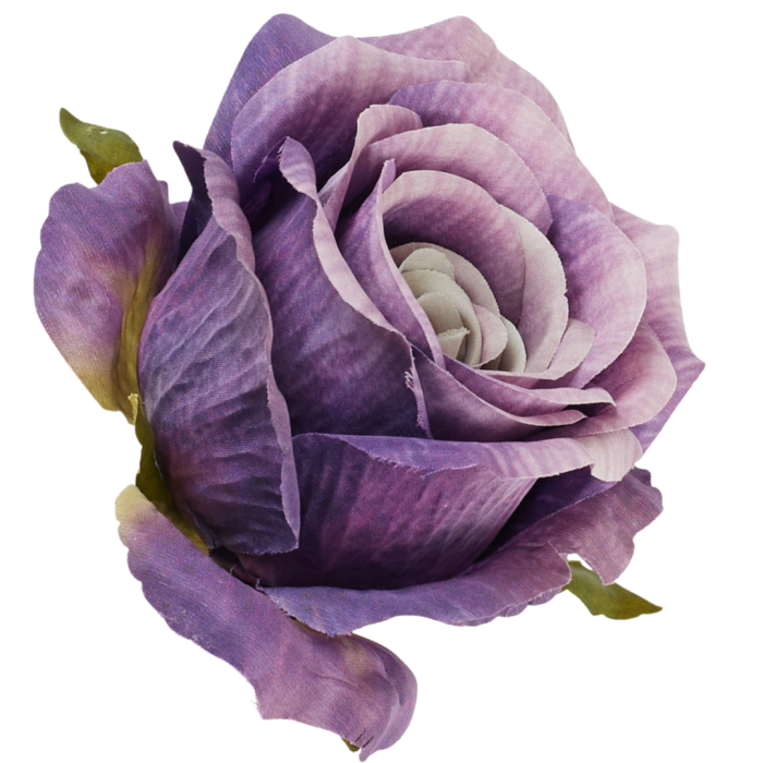 [68b5195] Róża główka wyrobowa 9cm śliwkowa