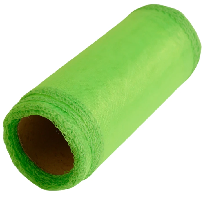 [821070] Organza obszyta na rolce 12cm 9m APPLE GREEN