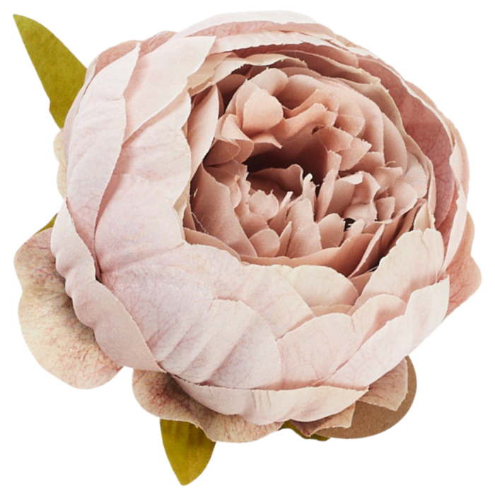[wb3908] Główka kwiatowa peonia 9cm przydymiony róż