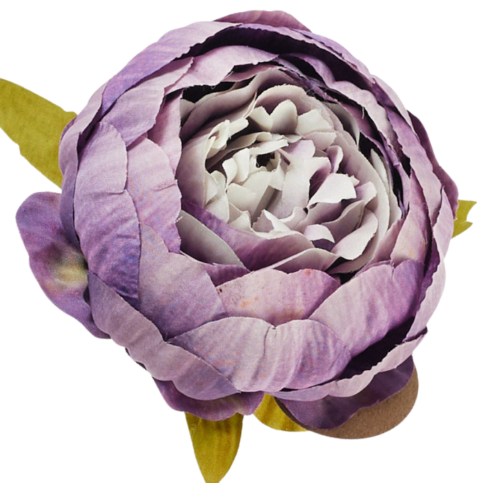 [wb3917] Główka kwiatowa peonia 9cm fioletowa