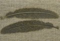 [17173] Zakładka do książki piórko w kolorze brązu 
