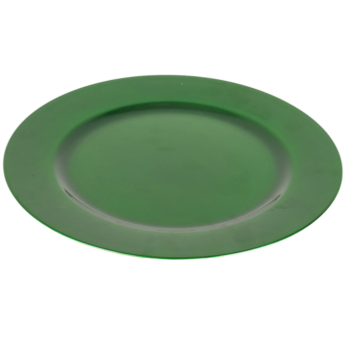 [69ha0104] Talerz ozdobny gładki zielony 33cm