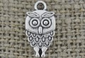 307124 Zawieszka mała sowa w kolorze srebrnym