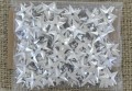  [55545] Cekiny łamane gwiazdki srebrne 10mm 150 sztuk