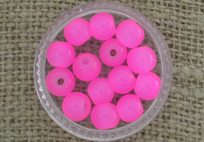 Koralik szklany perełka 6mm różowa 10szt